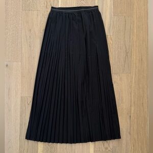 Aerie Black Midi Pleated Ballet Skirt NWT